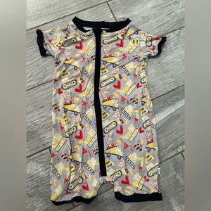 Construction Valentines Theme Toddler Bamboo Shortie